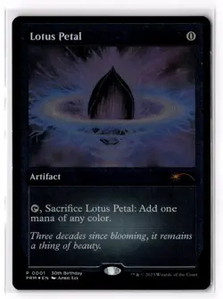 Lotus Petal (Foil Etched) 1 Unique and Miscellaneous Promos Foil NM - Image 1