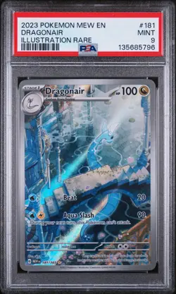 2023 Pokemon 151 Dragonair Illustration Rare 181/165 PSA 9 - Image 1
