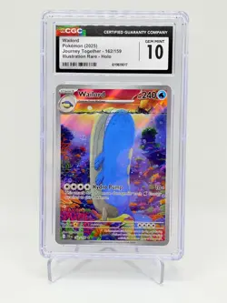 Pokemon Wailord 162/159 Illustration Rare Journey Together JTG En CGC 10 - Image 1