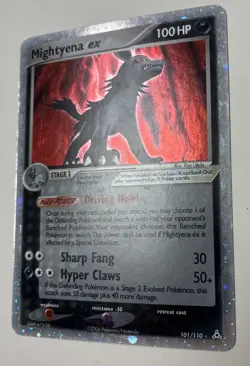 2006 Pokemon TCG Mightyena ex Ultra Rare Holo Phantoms 101/110 Light Play ⭐ - Image 2
