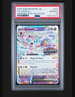 2025 POKEMON PRE EN #41/131 SYLVEON EX *SURPRISE BOX EXCLUSIVE PSA 10 GEM MINT* - Image 1