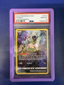 2023 Pokemon Mew Full Art Crown Zenith PSA10 #GG10/GG70 - Image 1