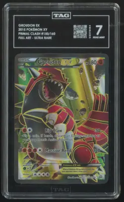 2015 XY - Primal Clash Groudon-EX TAG 7 Basic/Rare Ultra #150 - Image 1