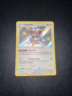 Pokemon TCG Cinccino SV094/SV122 Shining Fates Shiny Holo Rare NM - Image 1