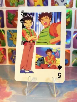 Pikachu Pokemon Vintage Playing Poker Card Charizard Nintendo - Prism Holo Back - Image 4