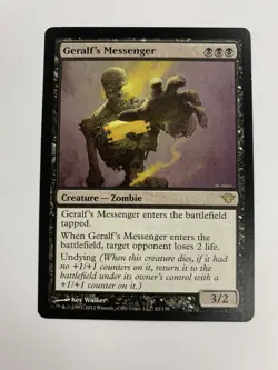 Geralf's Messenger Dark Ascension Mtg Magic The Gathering Black Rare Card - Image 1