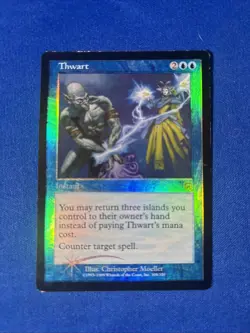 1x FOIL THWART x1 Mercadian Masques MP MtG Magic fast shipping - Image 1