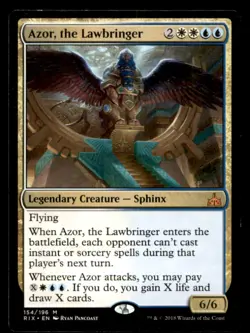 Azor, the Lawbringer LP Light Play Rivals of Ixalan MTG [7440] - Image 1