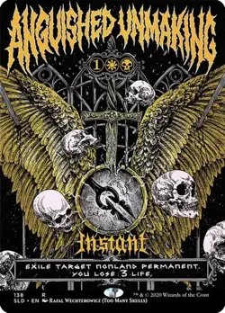 1x Anguished Unmaking (#138) - Extended Art NM Eng MTG - Secret Lair Drop - Image 1