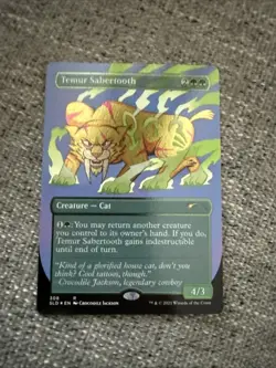 Temur Sabertooth (Foil Etched) #308 (NM) Secret Lair Drop SLD Magic MTG - Image 1