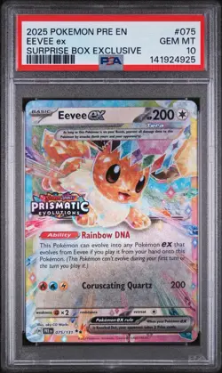 Eevee EX 075/131 Stamped Promo Prismatic Evolutions Psa 10 Pokemon TCG - Image 1