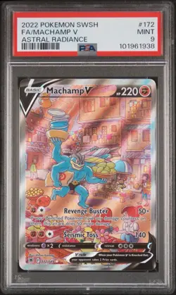 2022 Pokemon Machamp V Astral Radiance #172 Full Art Sword & Shield PSA 9 Mint - Image 1