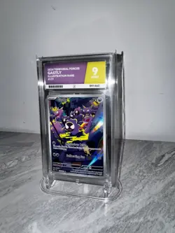 Pokemon TCG Gastly Illustration Rare Card Temporal Forces 177/162 Ace 9 - Image 1