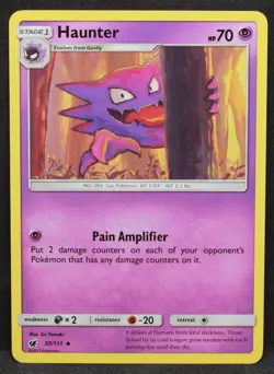 Haunter #37/111 SM - Crimson Invasion Normal Uncommon Pokemon - LP - Image 1