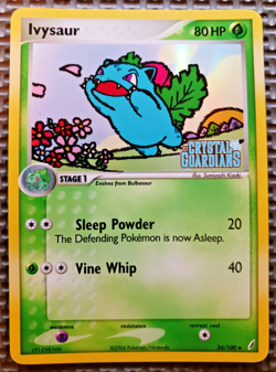 2006 Pokemon EX Crystal Guardians #34 Ivysaur Reverse Holo LP - Image 1