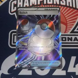 Switch Trainer Full Art Pokemon 123/094 Phantasmal Flames NM - Image 2