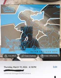 Pokemon Scarlet & Violet Black Bolt & White Flare Elite Trainer Box Center - Image 1