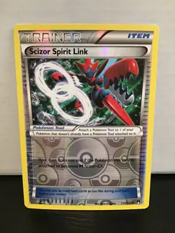 Scizor Spirit Link 111/122 Reverse Holo Pokemon Breakpoint Uncommon - Image 1