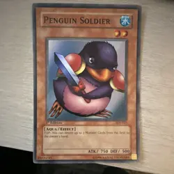 Konami Penguin Soldier SDJ-022 Starter Deck Joey Super Rare 1st Edition - Image 1