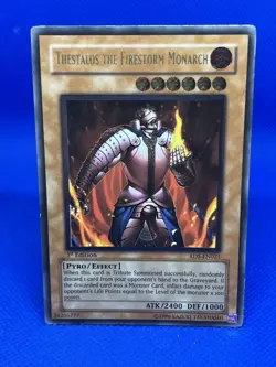 Thestalos The Firestorm Monarch RDS-EN021 First Edition Ultimate Rare Yugioh! MP - Image 1