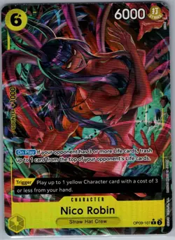 Nico Robin (Alt Art) OP09-107 English Emperors New World - One Piece Card - NM - Image 1