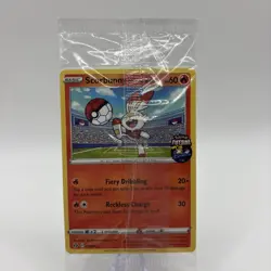Pokemon TCG Scorbunny Promo Card On the Ball Futsal, 004/005, Factory Sealed - Image 1