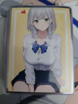 Shirogane Noel hololive school uniform Anime Card Sleeves *NEW* 60ct - Image 2