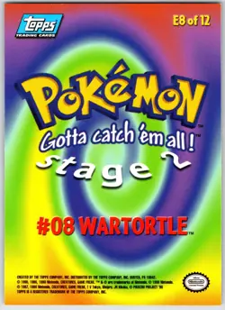 POKEMON TOPPS THE FIRST MOVIE TRADING CARDS WARTORTLE #67 NON HOLO NM - Image 2