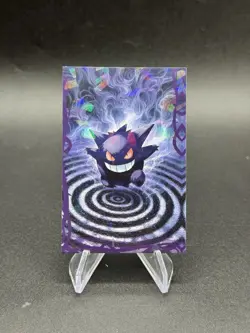 Gengar Smoke Cracked Ice Pokemon Halloween Database Card 42 Peru Us Seller - Image 1