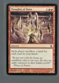 Magic the Gathering MtG Thoughts of Ruin Saviors of Kamigawa NM - Image 1