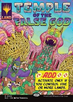 1x Temple of the False God - Foil Extended Art NM Eng MTG - Secret Lair Drop - Image 1
