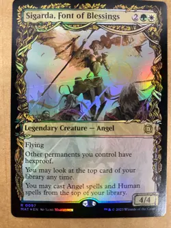 MTG 1x SHOWCASE FOIL Sigarda, Font of Blessings 97 MOM Aftermath Magic the x1 NM - Image 1