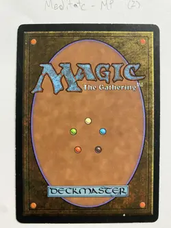 Magic the Gathering - Meditate - 1997- Tempest - MTG - Reserved List- MP - Image 2