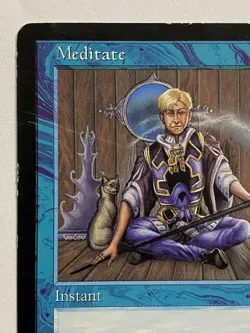 Magic the Gathering - Meditate - 1997- Tempest - MTG - Reserved List- MP - Image 3