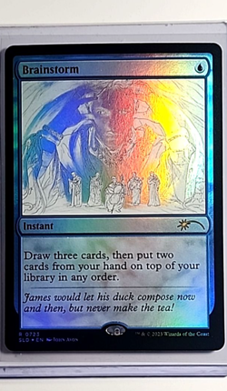 2023 MTG Magic the Gathering Secret Lair Drop John Avon Sketch Foil Brainstorm - Image 1