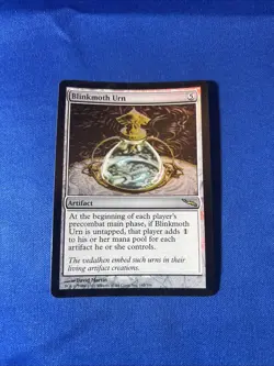 1x FOIL BLINKMOTH URN x1 LP Mirrodin MtG Magic fast shipping - Image 1