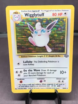 Pokemon TCG Wigglytuff #16/64 Jungle Holo Rare 1999 VTG WOTC LP - Image 1