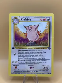 Clefable First Edition Vintage Pokemon! - Image 1
