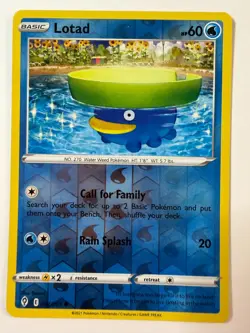Pokemon Lotad 032/203 Evolving Skies Reverse Holo Common - Image 1