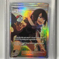 2018 POKEMON SUN & MOON DRAGON MAJESTY #70 FULL ART/ZINNIA PSA 9 - Image 3