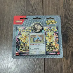 Pokemon TCG Scarlet & Violet Ascended Heroes Triple Blister Larry’s Komala - Image 2