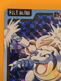 Pokemon Carddass Blastoise File No.009 Vintage Japanese Bandai Pocket Monsters - Image 3