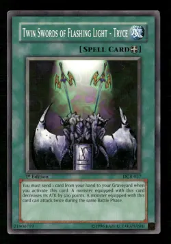 Twin Swords of Flashing Light Dark Crisis #DCR-EN037 1st Edition Yugioh - Image 1