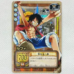 One Piece Cardgame Carddass Booster1 Holo JS-C01 Luffy Bandai 2003 Japan - Image 1
