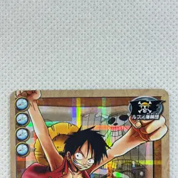 One Piece Cardgame Carddass Booster1 Holo JS-C01 Luffy Bandai 2003 Japan - Image 3