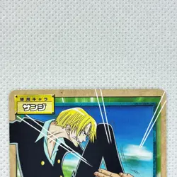 One Piece Cardgame Carddass EX Booster1 Foil JS-W05 Sanji Bandai 2003 Japan - Image 3