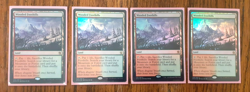 4x Foil Wooded Foothills Magic The Gathering MTG Khans of Tarkir Foil NM MTG - Image 1