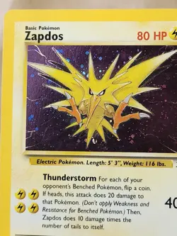 Pokemon Zapdos 15/62 Fossil Holo - Image 4