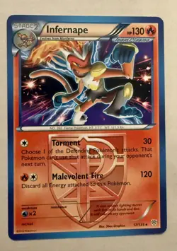 Pokemon TCG Infernape Plasma Storm 17/135 Team Plasma Regular - Image 1