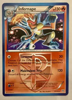 Pokemon TCG Infernape Plasma Storm 17/135 Team Plasma Regular - Image 2
